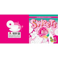 Книга Розфарбовка, 100 г, 200x200 мм, 16 сторінок, скоба, диз. 22329