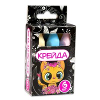 Крейда олівець, 6 штук, різнокольорова, Стратег