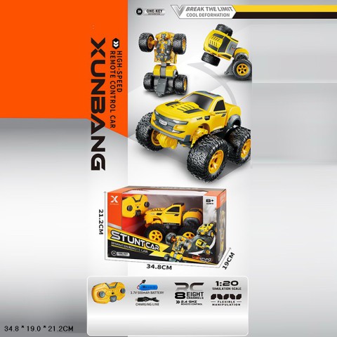 Машина-перевертиш на радіокеруванні, акумулятор 1:20, USB-зарядка, 34.8x19x21.2 см, KS-21Y