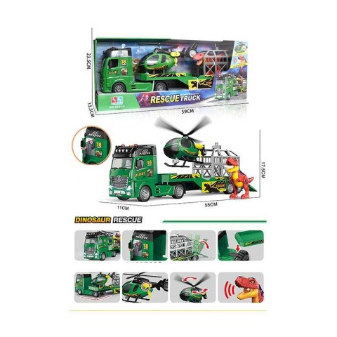 Трейлер з гвинтокрилом та динозавром, 8231-1