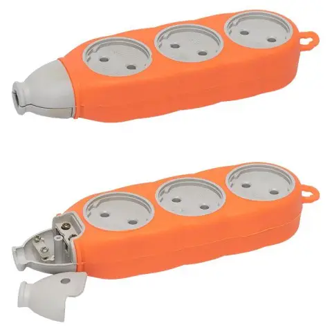 Колодка-подовжувач двостороння на 6 розеток HZ-A6