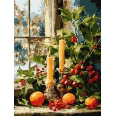 Набір для розпису по номерах "Чарівність тихих моментів" Ideyka 30х40см КНО5744