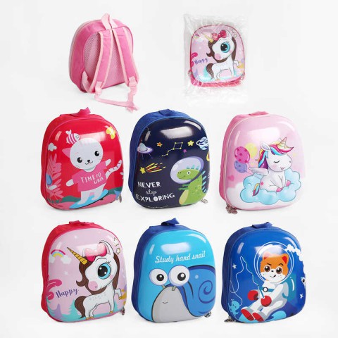 Рюкзак твердий із милим зображенням, на одне відділення, висота 32 см, C65112 (В асортименті)