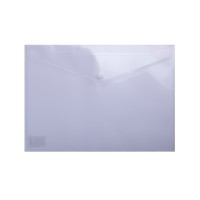 Папка-конверт А4 на кнопці, прозора, 6 шт. в упаковці