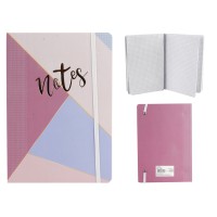 Зошит, А5, на гумці, картонна обкладинка з фольгою, 100 аркушів, клітинка, 5189