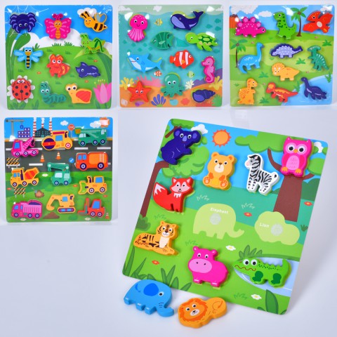 Рамка-вкладиш на липучці 10 фігур мікс MD1972