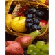 Набір для розпису по номерах Фрукти у кошику, Strateg, 40x50 см, GS1376