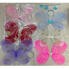 Крила підсвічування, чарівна паличка, обруч, висота крил на резинках 40см, в п/е, МІКС /300/