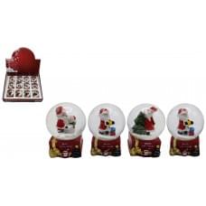Сувенір "Куля снігова 45мм - Д.Мороз,подарунок" в/в 3в.(12*12)