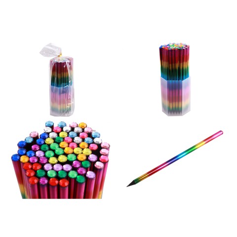 Олівці чорнографітні із чорного дерева, 72 шт., 7025