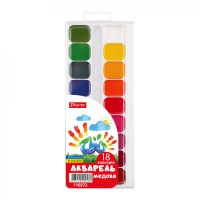 Фарби акварельні 1 Вересня, 18 кольорів, медові, без пензля