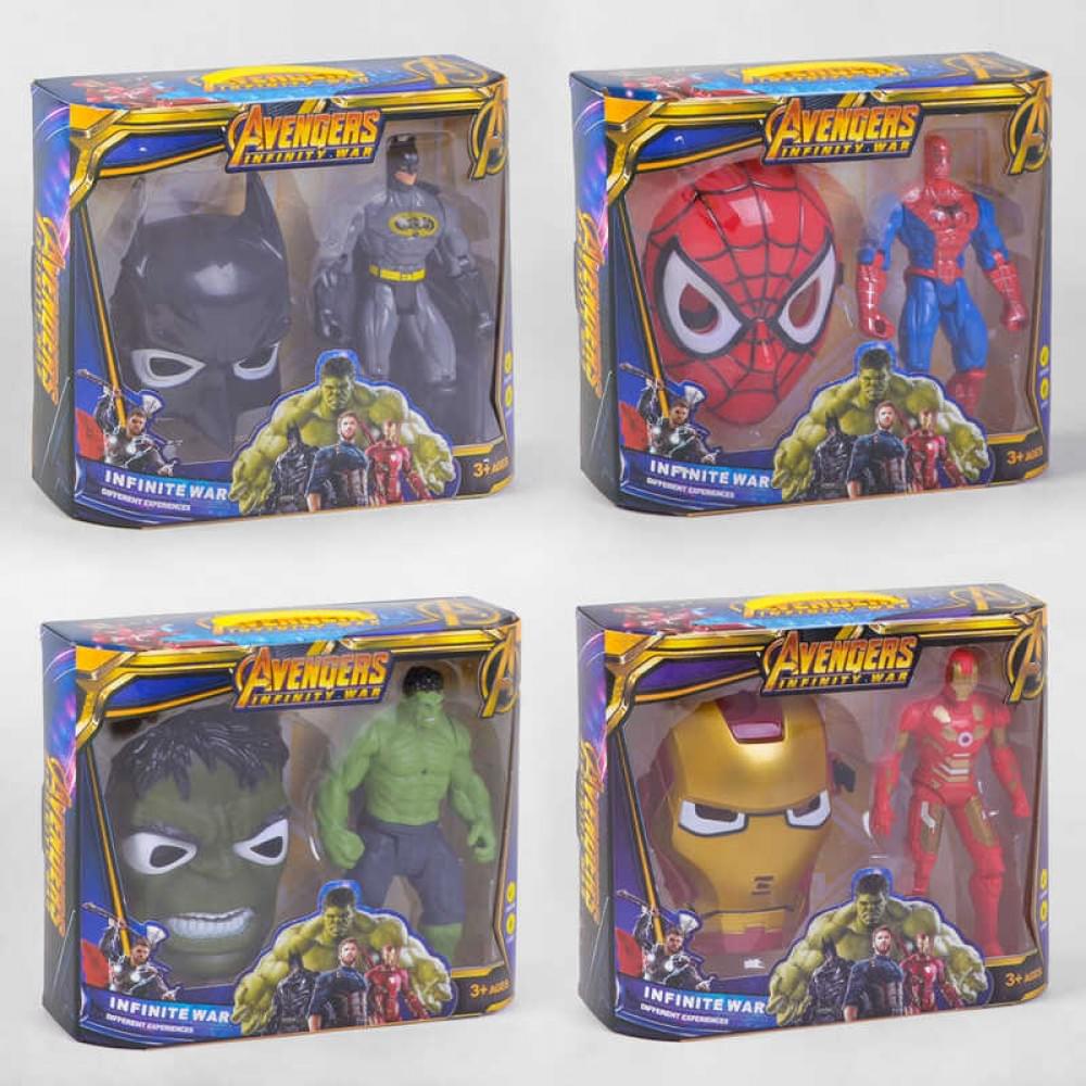 Герої з маскою, підсвічування, в коробці, 6 mix 35*9*30см /24-2/