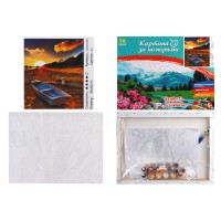 Набір для розпису по номерах Човен, TK Group, 30x40 см, 30289