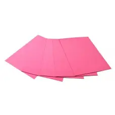 Фоамиран цветной, А4, 2 мм, 5 листов, Розовый, EVA-006