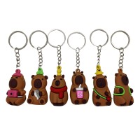 Брелок силіконовий Капібара 5 см (В асортименті)