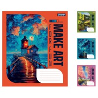 Зошити учнівські 48 аркушів лінія 1B Make art, 10 шт. в упаковці