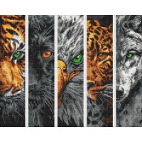 Набір з алмазною мозаїкою Хижаки Ideyka AMO8046, 40x50 см