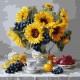 Картина за номерами Соняшники з виноградом Ideyka 40×40 см КНО3329