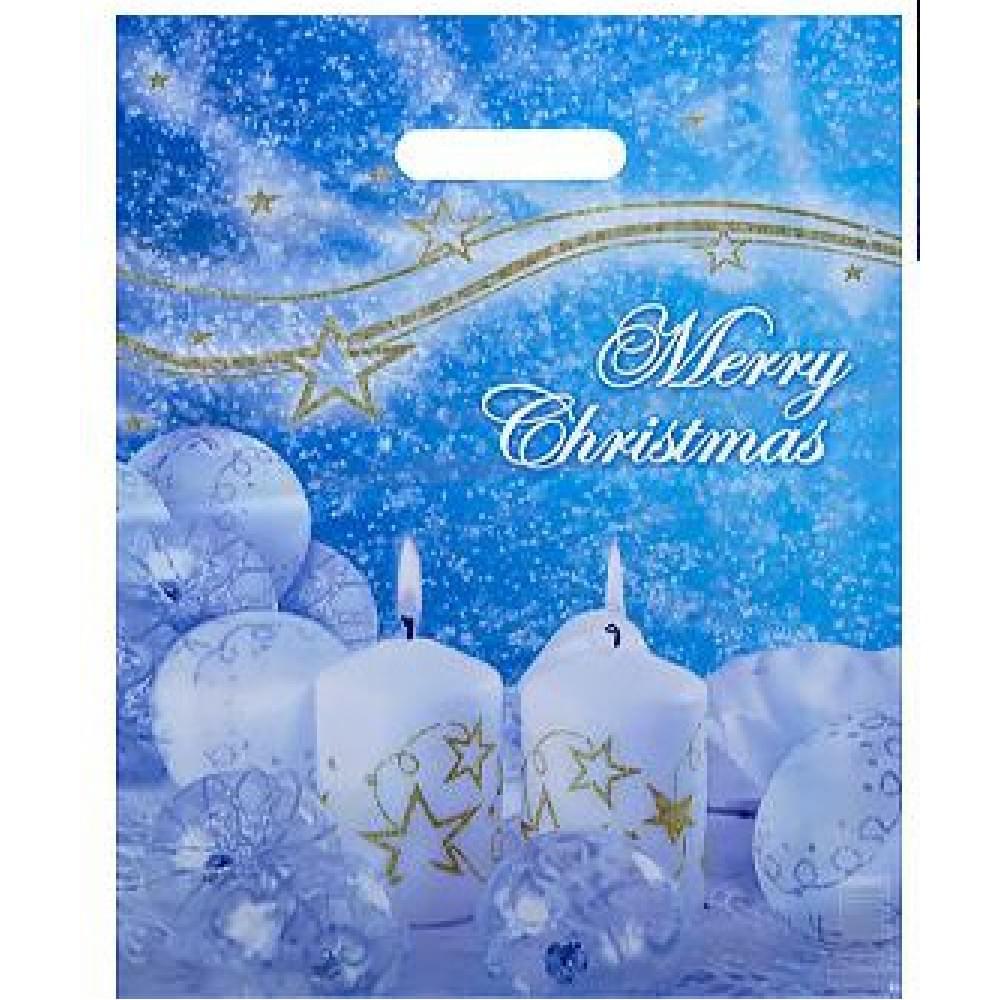 Пакет ламінований новорічний "Банан", ціна за 10 шт. //