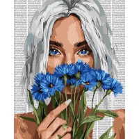 Картина за номерами Барвиста поезія Волошки Ideyka 40×50 см КНО8584