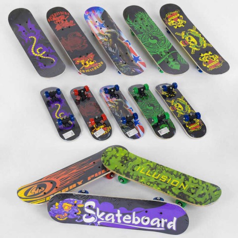 Скейт, F22224, колеса діаметр 5 см, PVC, довжина дошки 60 см (В асортименті)