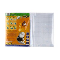 Плівка самоклеюча для книг, прозора, 10 аркушів, 45 см