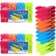 Прищіпки для білизни пластикові Кольорові 24 шт 8 см набір 083(90783)
