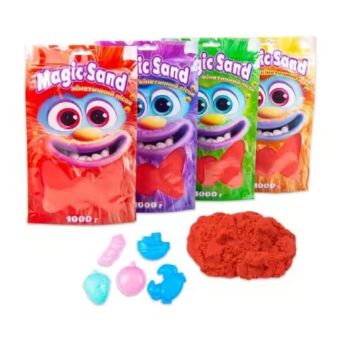 Кінетичний пісок Magic Sand, 39404-6, червоний, 1 кг