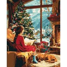 Набір для розпису по номерах "В очікуванні дива" Ideyka 40х50см КНО8694