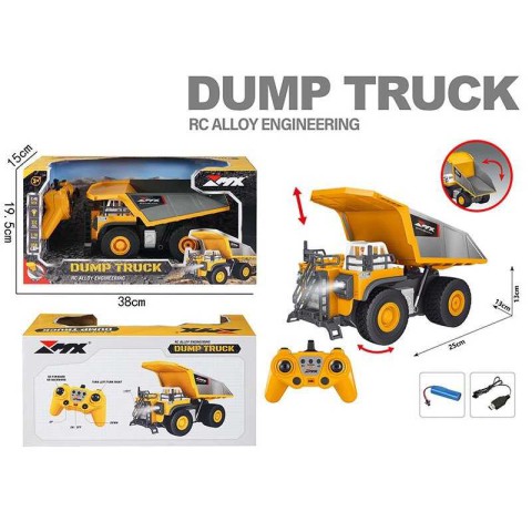 Самоскид на радіокеруванні масштаб 1:18 гумові шини автоматичний рух кузова Z6827A