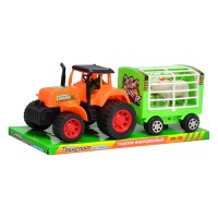 Трактор інерційний, з причепом, тварини 2 шт.
