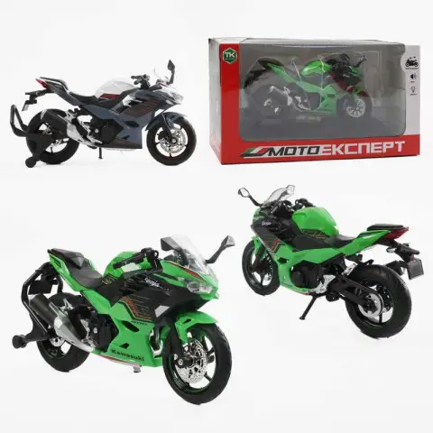 Мотоцикл Мото Експерт 1:12 металопластик гумові колеса підсвічування звук амортизація (В асортименті) BG90-501