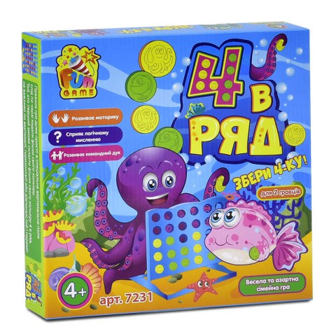 Гра Fun Game, 4 в ряд, 7231