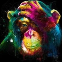 Алмазна мозаїка на підрамнику Орангутанг 40×50 см 71991_BGLE