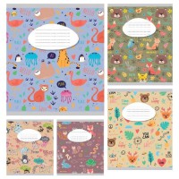 Зошити учнівські 12 аркушів лінія Тверда ТЕ42109 12ЛВ Дитяча, 25 шт. в упаковці