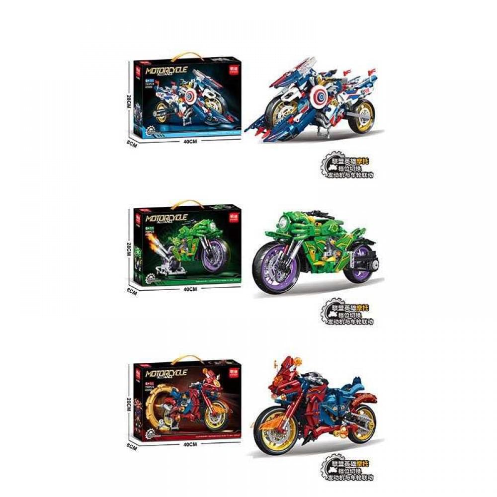 Конструктор 3 види, в кор, МІКС ВИДІВ 786 дет. 40*28*2 см /24/