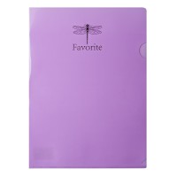 Папка-кутик А4, Pastel, бузковий, 12 шт. в упаковці