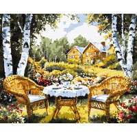 Набір для розпису по номерах Дача мрії, Ideyka, 40x50 см, КНО6378