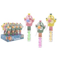 Мильні бульбашки Кактус 22 см з вентилятором