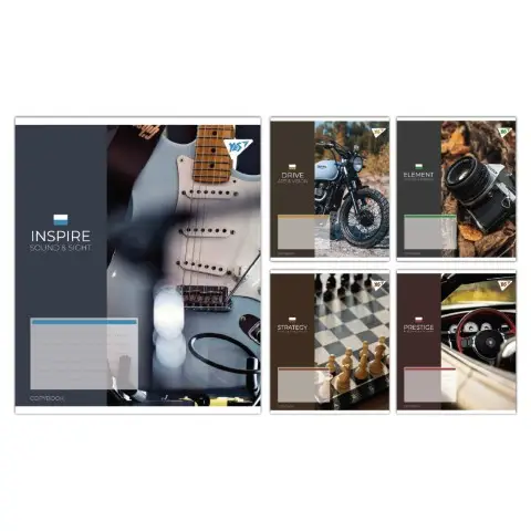 Тетради ученические 24 листа линия Yes Inspiration, 20 шт. в упаковке