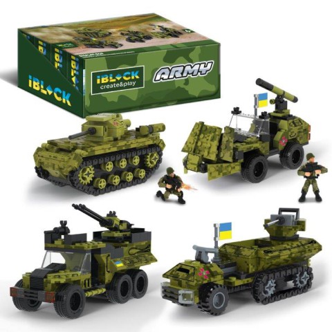 Конструктор IBLOCK Армія, PL-921-427, 154-237 деталей, (В асортименті)