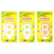Свічка-цифра з кольоровим контуром і глітером всередині цифра 8 набір 4 шт HS122-8