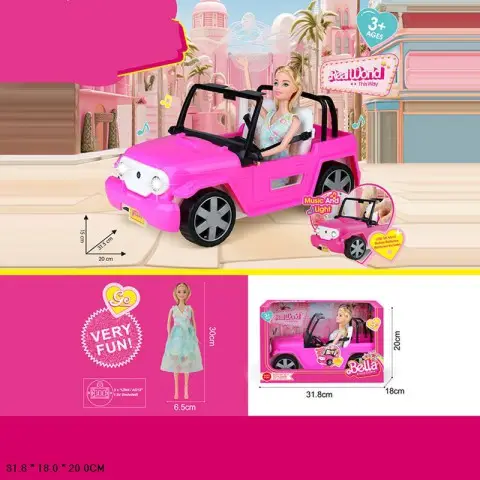 Транспорт для ляльок музика світло колеса крутяться з лялькою 558E