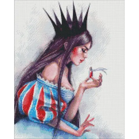 Набір з алмазною мозаїкою Небезпечна краса AMO7418, 40x50 см