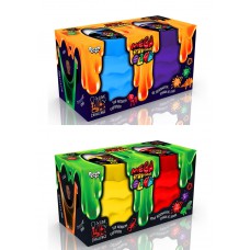 В'язка маса "mega stretch slime" 2 банки укр/рос (6) danko toys