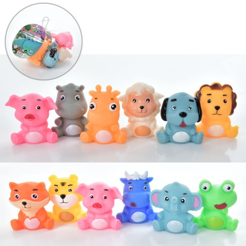 Набір іграшок для купання звірята, 6 шт. в сітці (В асортименті)