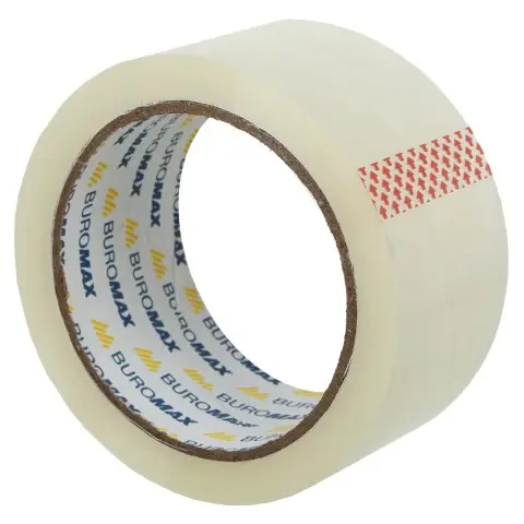 Стрічка клейка пакувальна, 48 мм х 66 м х 45 мкм, прозора