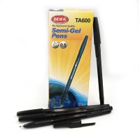 Ручка масляна Beifa, 0.5 мм, чорна, 12 шт.