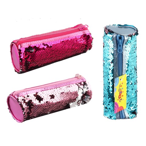 Пенал із паєтками двосторонніми, змійка в колір паєток (В асортименті)