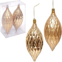 Набір новорічних прикрас в ромбик 2 шт (в асортименті) 6279-6/241604G